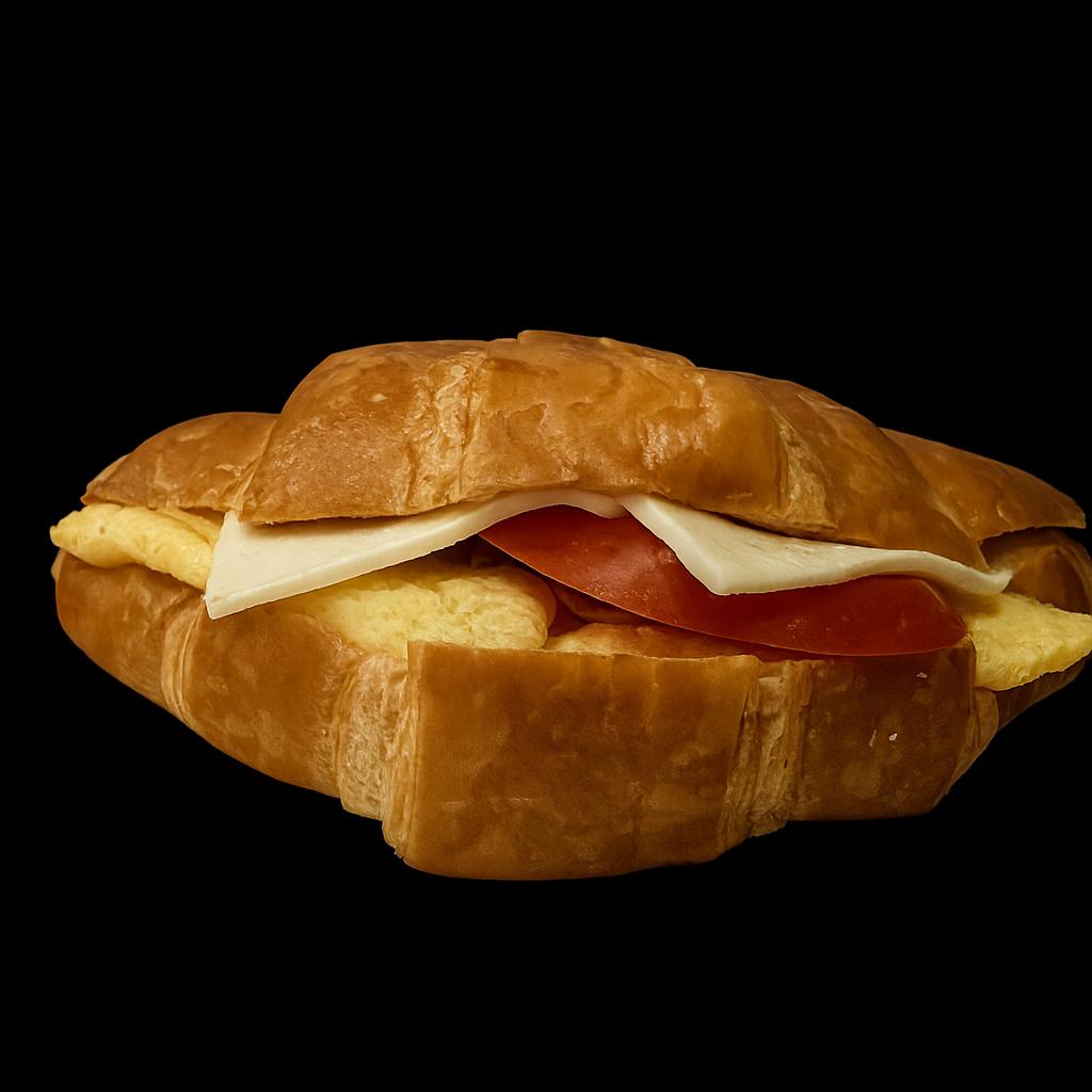 omelet cheese croissant